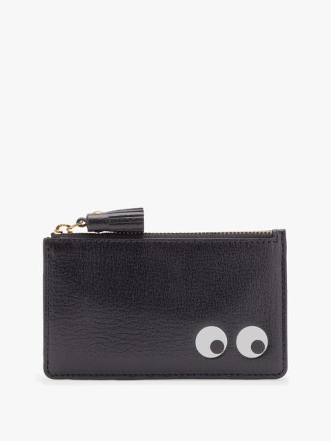 Anya Hindmarch Anya Hindmarch Women's Zip Card Case Eyes Black Purse