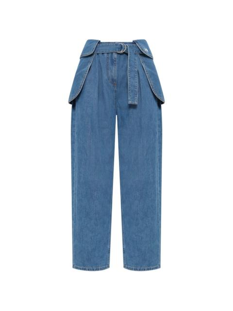 Loewe belted cargo jeans