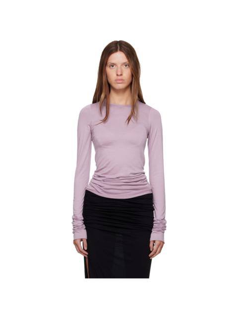Rick Owens Lilies Purple Tower Basic LS T-shirt