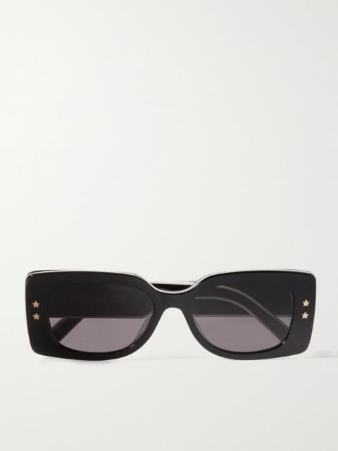 Dior DiorPacific S1U square-frame acetate sunglasses Black