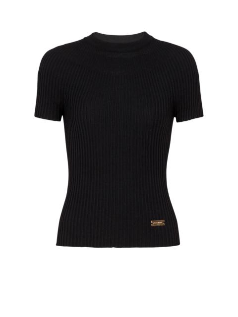 Balmain Ribbed knit top