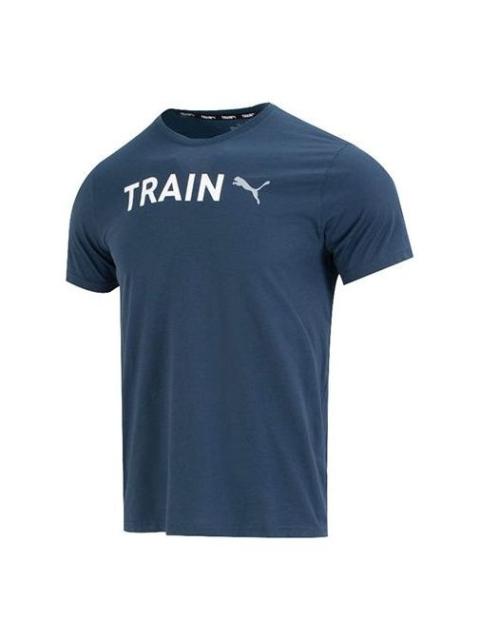 PUMA Graphic Train T-Shirt 'Navy' 523722-16