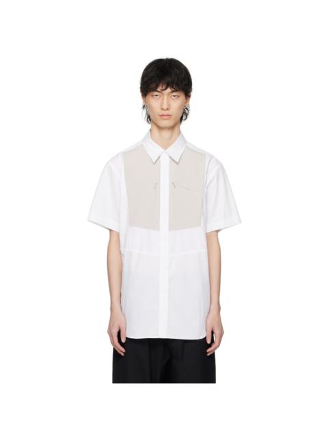 Fumito Ganryu White Kinetic Bosom Shirt