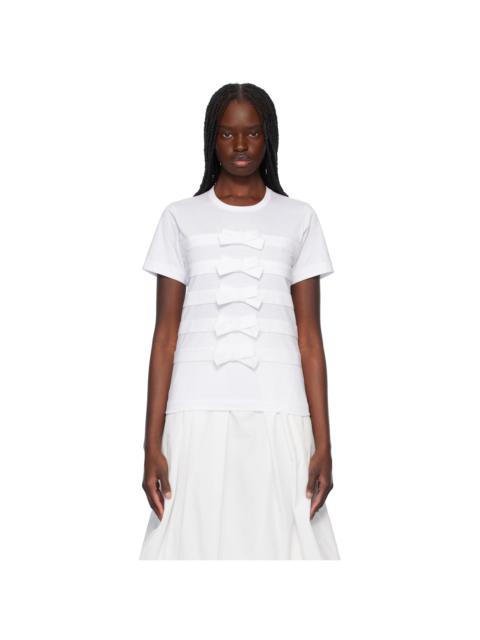 Comme des Garçons GIRL White Cotton Jersey T-shirt