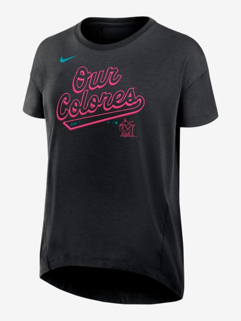 Nike Miami Marlins City Connect Flowy Women’s Nike Dri-FIT MLB T-Shirt