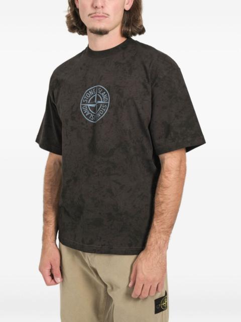 Stone Island tie-dye logo T-shirt