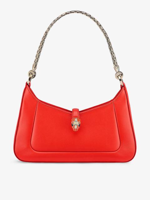 BVLGARI Serpenti Baia small leather shoulder bag