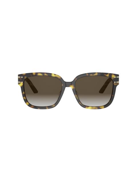 Dior Women's DiorSignature S7F 58MM Square Sunglasses - Darkhavanaandgradientbrown