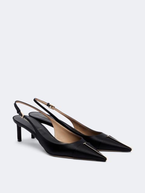 TOM FORD Satin slingback pumps