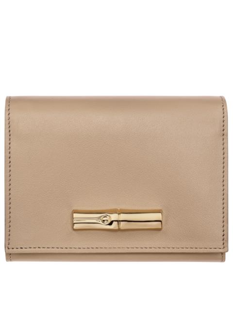 Longchamp Le Roseau Compact wallet Root - Leather