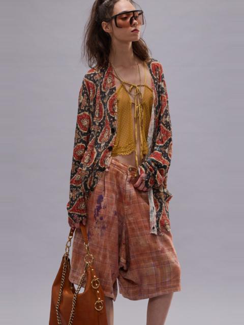 R13 PRINTED BOYFRIEND CARDIGAN