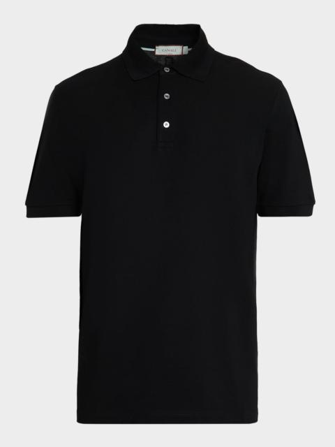 Canali Men's Classic-Fit Cotton Pique Polo Shirt