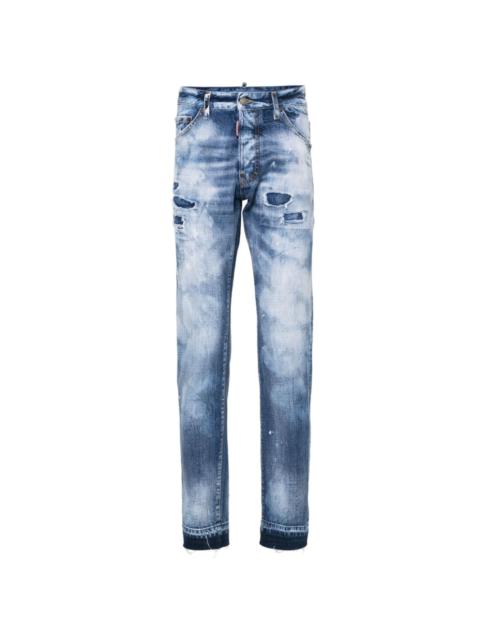 DSQUARED2 Light Everglades 패치 세부 청바지