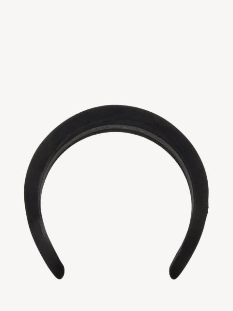 BALENCIAGA Women's Holli Headband in Black/shiny Silver
