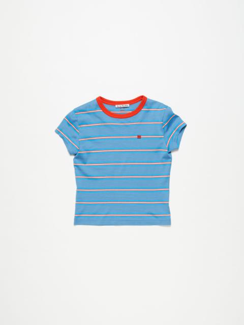 Acne Studios Crew neck t-shirt - Fitted fit - Sea Blue
