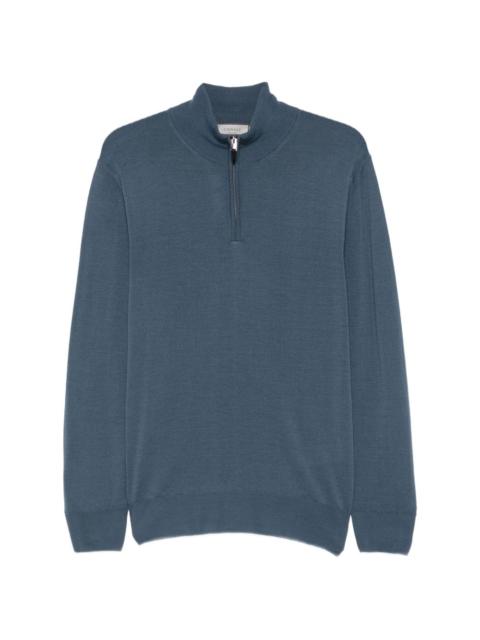 Canali quarter-zip wool sweater