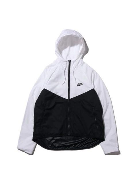 Nike (WMNS) Nike Sportswear Windrunner Hoodie Jacket For Black/White BV3940-101