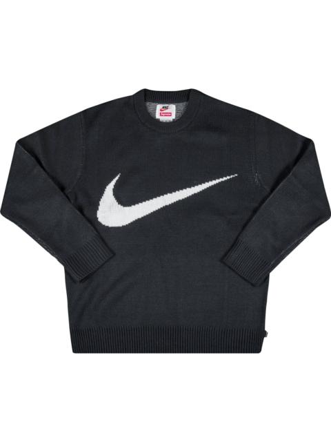 Supreme x Nike Swoosh Sweater 'Black'