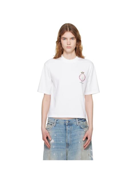 Off-White White Royal Crown Boxy T-shirt