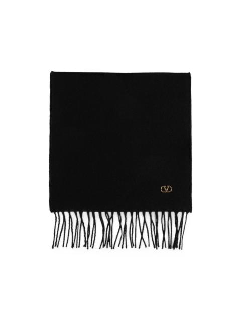 Valentino VLogo Signature fringed scarf
