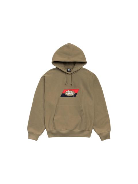 Stüssy Stussy Double Stripe Embroidered Hoodie Army