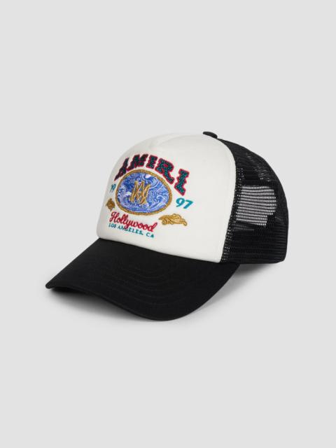AMIRI Men's Wave Foam Trucker Hat - Black