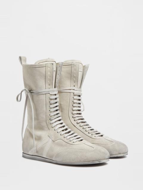 Ann Demeulemeester Fides High-Top Boxing Sneakers