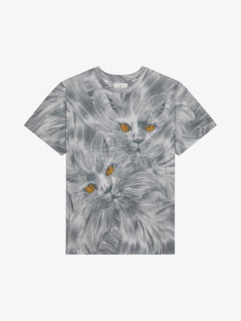 PRINTED CAT T-SHIRT IN COTTON