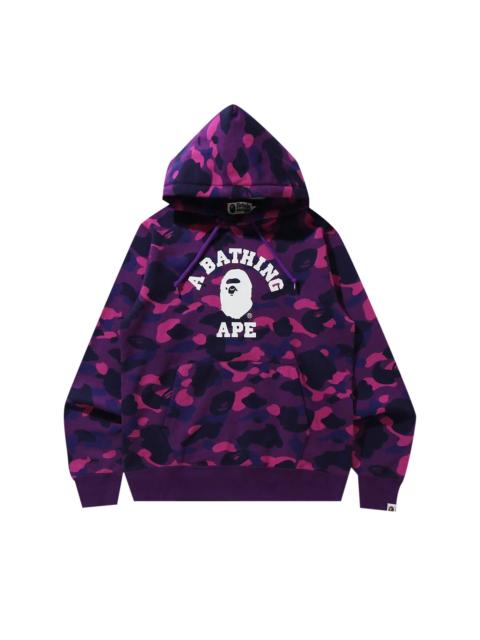A BATHING APE® BAPE Online Exclusive Color Camo College Pullover Hoodie 'Purple'