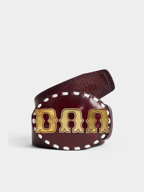 DSQUARED2 WESTERN DD PLAQUE BELT