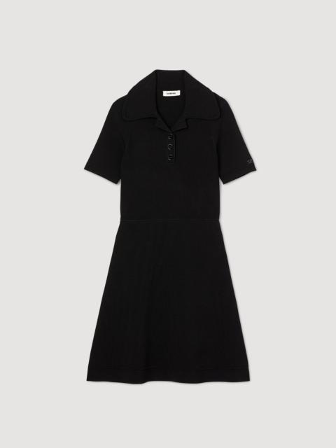 Sandro Ribbed knit dress