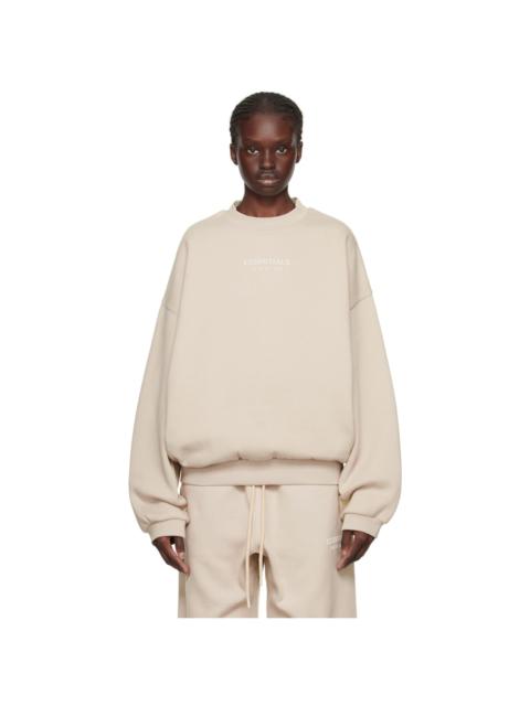 ESSENTIALS Taupe Crewneck Sweatshirt