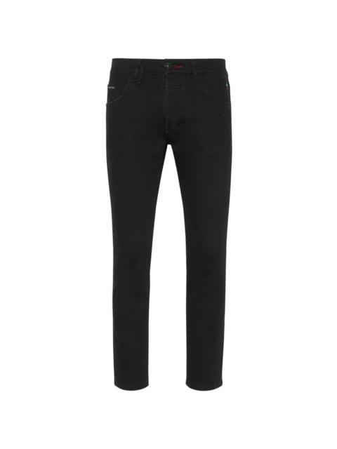 PHILIPP PLEIN Lion Circus low-rise skinny jeans