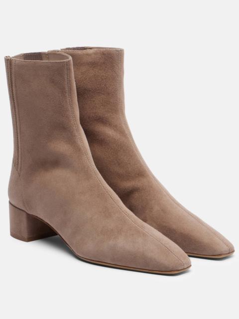 AQUAZZURA Saint Honoré 35 suede ankle boots