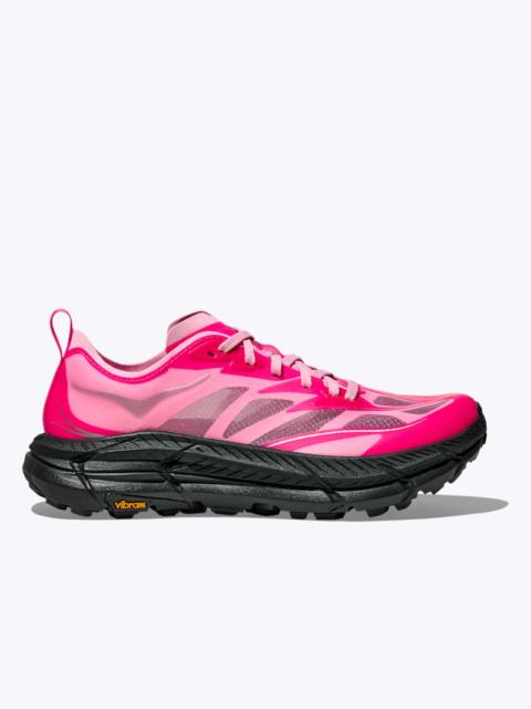 HOKA Mafate Speed 4 Lite Shoes in Neon Dragonfruit/Black