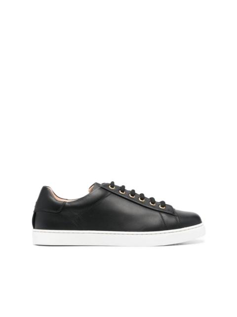 Gianvito Rossi leather lace-up trainers
