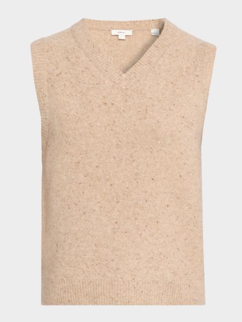 Vince Donegal Plush Cashmere Sweater Vest