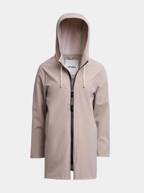 Stockholm Lightweight Zip Matte Raincoat Potato