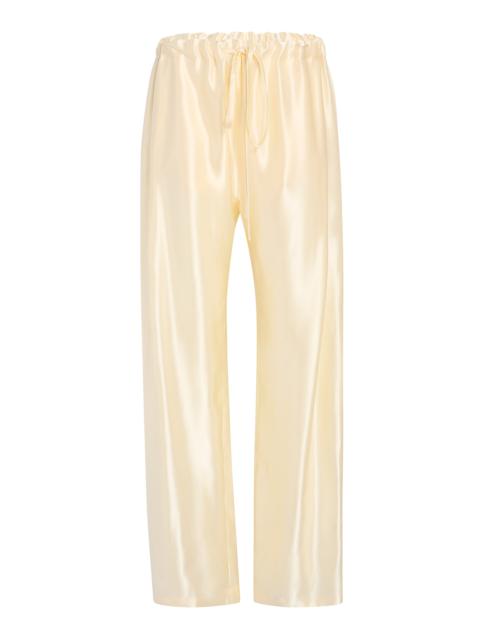 KHAITE Rohen Drawstring Pants ivory