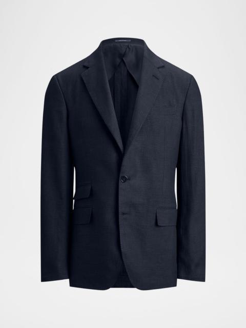 Ralph Lauren Men's Cotton and Cashmere Glen Plaid Single-Breasted Sport Coat