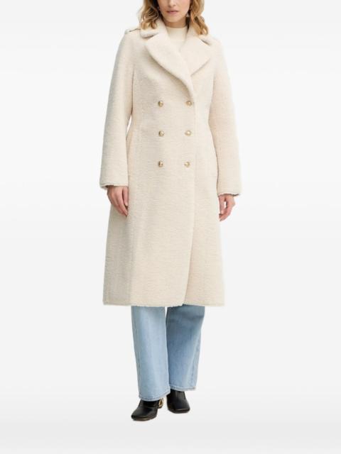 GUESS USA notched-lapel double-breasted coat