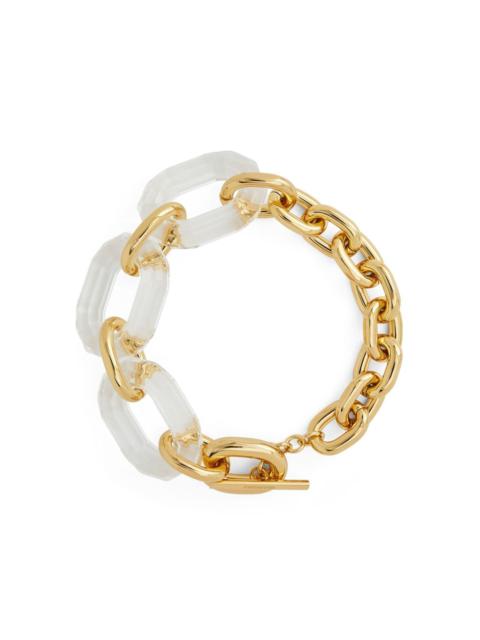 cable-link transparent necklace