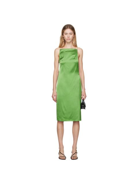 JACQUEMUS Green 'La robe Spoglio' Midi Dress
