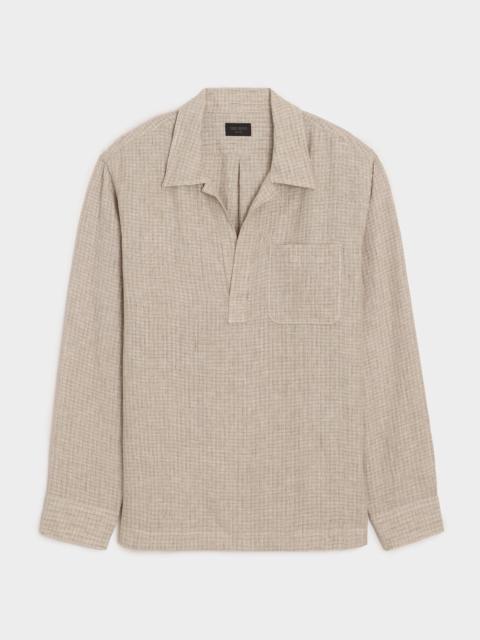 TODD SNYDER Linen Popover Shirt