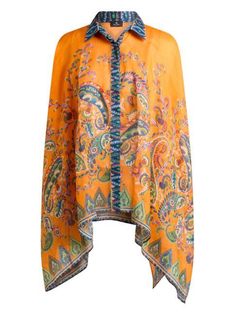 Flare Poncho Beach Blouse