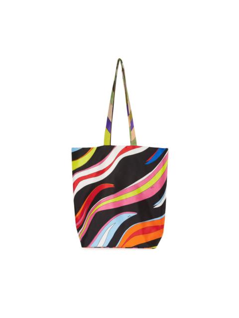 Gallery reversible silk tote bag