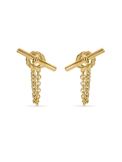 DAVID YURMAN Women's DY Mercer Petite Toggle Chain Stud Earrings in 18K Yellow Gold, 38.2MM - Gold