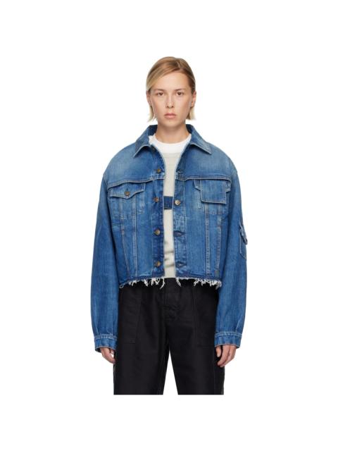 Maison Margiela Blue Paneled Denim Jacket