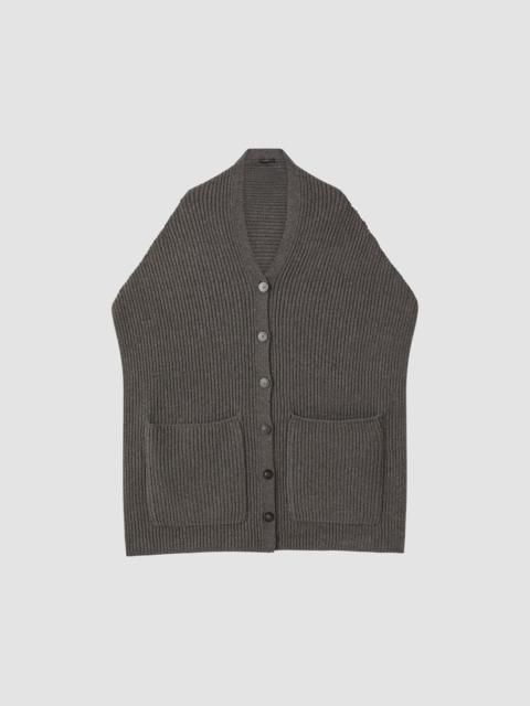 JOSEPH Light Cardigan Stitch Button Scarf