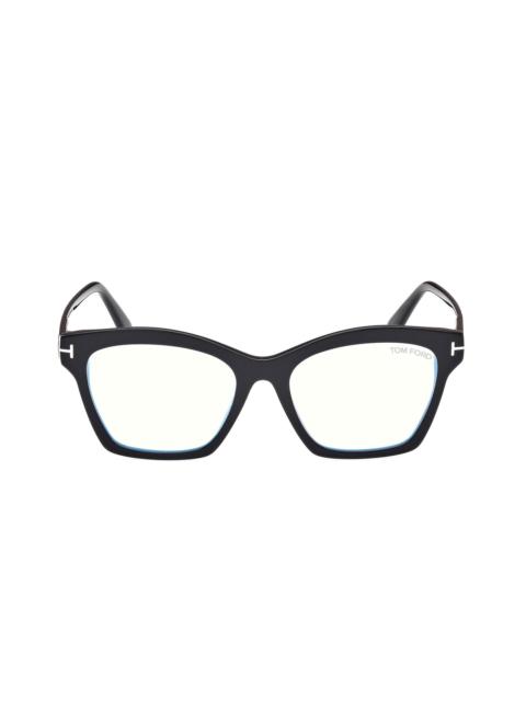 TOM FORD Women's 54MM Blue Block Optical Eyeglasses - Black